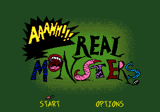 AAAHH!!! Real Monsters (USA, Europe) Title Screen